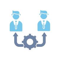 management concept line icon. Simple element illustration. management concept outline symbol design. vector