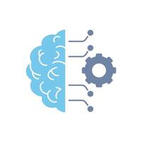 machine learning concept line icon. Simple element illustration. machine learning concept outline symbol design. vector