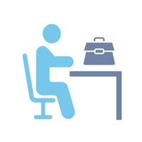 employee concept line icon. Simple element illustration. employee concept outline symbol design. vector