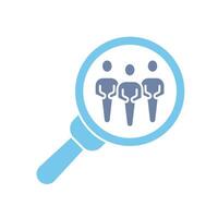 human resources concept line icon. Simple element illustration. human resources concept outline symbol design. vector