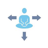decision making concept line icon. Simple element illustration. decision making concept outline symbol design. vector