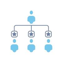 organization concept line icon. Simple element illustration. organization concept outline symbol design. vector