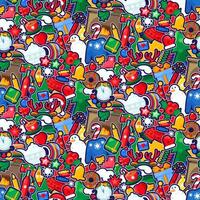 Stickers Piled Up Cheerful Heap Seamless Pattern vector