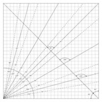 Complex Combination Of Dotted Lines And Angles vector