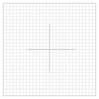 Intersection Of X And Y Axes Divided Into Units vector