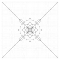 Circles Connected In Mystical Mandala In Flower vector