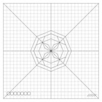 Octagons Connected At Center Point Into Complex vector