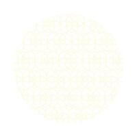 Chinese Circle With Asian Pattern Of Golden Rings vector