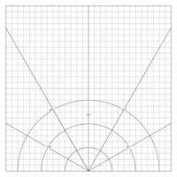 Arcs Diverging From Single Point, Divided By Lines vector