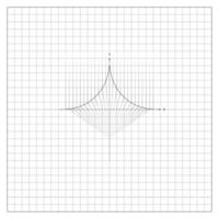 Connecting Arcs Along Y Axis On Notebook Sheet vector