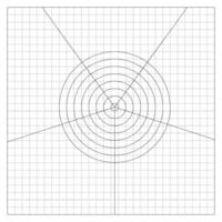 Target Made Of Circles Divided Into Equal Sections vector