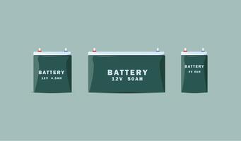 Flat Design Battery Icons for Energy and Electronics Projects vector