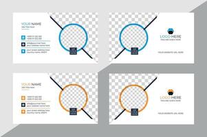 Modern and Clean Business Card Design vector