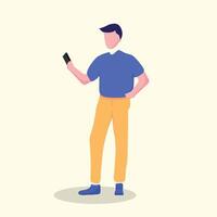 flat character Illustration vector