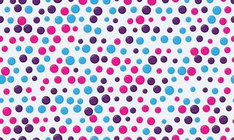 Round dotted pattern with geometric simplicity. Ideal for textile fabrics, wallpaper, or poster prints. Abstract design for seamless backgrounds. vector