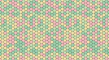 dotted pattern with colorful geometric circles. Perfect for textile, seamless wallpapers, and trendy abstract backgrounds for modern design. vector