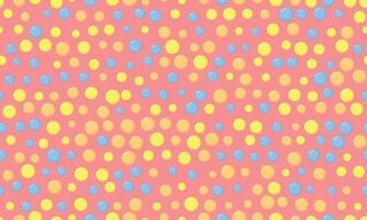 Round spotted pattern with geometric repetition. Ideal for fabric prints, poster backgrounds, and abstract wallpaper designs with trendy circles. vector