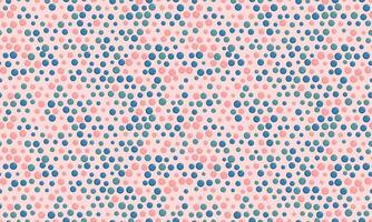 Seamless spotted pattern with abstract round shapes. Ideal for textile fabrics, wallpapers, or poster backgrounds with a creative geometric style. vector