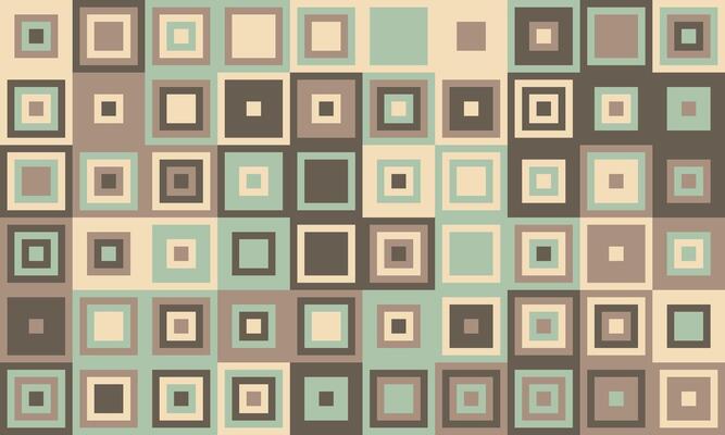 Textured cube pattern with colourful tiles and elegant symmetry. Ideal for graphic design projects, backgrounds, and trendy decorative material.
