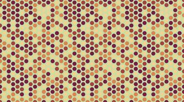 Round spotted pattern with abstract geometric circles. Ideal for seamless wallpapers, textile prints, or trendy backgrounds with a creative touch. vector