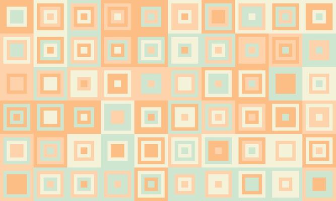 Symmetrical cube design with soft colours. Perfect for contemporary textiles, repeat prints, and ornate backgrounds, adding a touch of visual simplicity.
