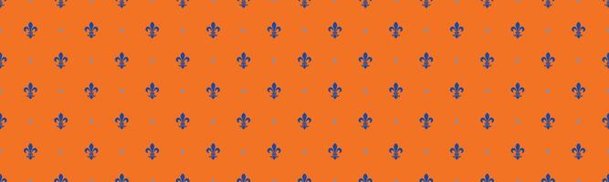 Heraldic abstract, pattern monarchy. Flower party with fleur-de-lis geometric. Festive retro style to trendy pastel. vector