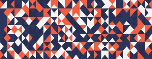 Creative geometric pattern with mosaic shapes and seamless design. Ideal for modern posters, backgrounds, or abstract textile prints. vector