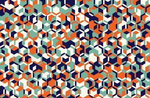 Seamless geometric pattern with textured mosaic and sharp shapes. Perfect for poster artwork, abstract backgrounds, or modern textile prints. vector