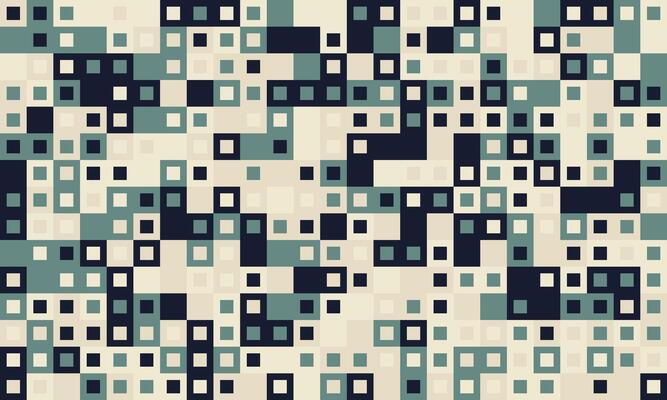 Textured cube pattern with colourful tiles and elegant symmetry. Ideal for graphic design projects, backgrounds, and trendy decorative material.