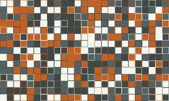 Elegant mosaic tile pattern with vibrant colours. Perfect for textile, decorative covers, or modern graphic design with structured and symmetrical appeal. vector