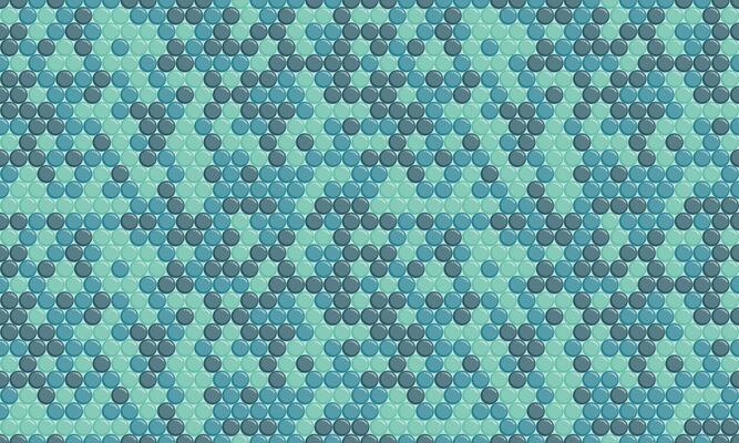Round spotted pattern with geometric repetition. Ideal for fabric prints, poster backgrounds, and abstract wallpaper designs with trendy circles.