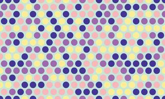 Seamless spotted pattern with colorful round shapes, ideal for abstract backgrounds, wallpaper, or textile prints with a geometric touch. vector