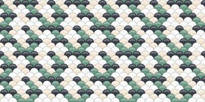 Tradition repetition by composition crocodile. Mesh artistic of lizard fancy. Endless patterned motif doodle. vector