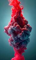 liquid smoke background red and gray color photo