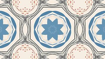 A colorful abstract pattern featuring geometric shapes and vibrant colors. video