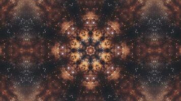 A mesmerizing fractal pattern resembling a cosmic flower in a starry background. video