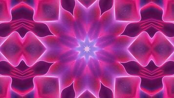 Abstract symmetrical design featuring vibrant colors and intricate patterns. video