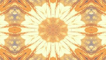 A symmetrical, abstract design featuring a central floral motif and radiating lines. video