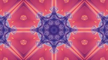 A symmetrical, abstract floral design with soft colors and geometric shapes. video