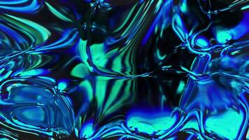 Abstract Blue and Green Liquid Texture video