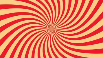 rotating red spiral sunburst pattern background video