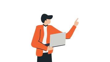 people presentation animation, pointer presentation people with alpha channel video