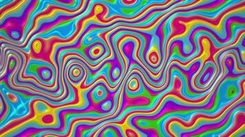 trippy líquido movimento efeito fundo com transformando ondulado orgânico blob formas. isto ultra vibrante colorida retro psicodélico movimento fundo é cheio hd e uma desatado laço. video
