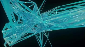 Abstract Geometric Crystal Shapes Digital Rendering video