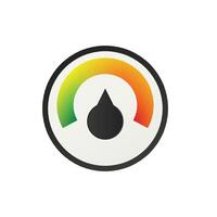 Meter gauge element. Sustomer satisfaction meter vector