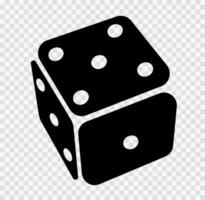 Fortune game dice. Lucky gambling dice symbol of leisure and winning vector