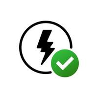 Flash Power Thunderbolt and Bolt vector