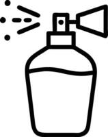 A spray bottle with a spray nozzle on it vector