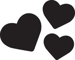 Heart shape stickers vector