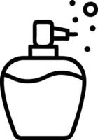 A bottle of perfume with bubbles on it vector